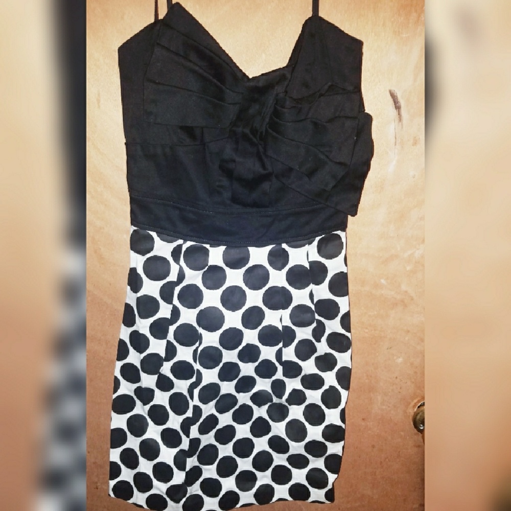 Short Black & White Dress